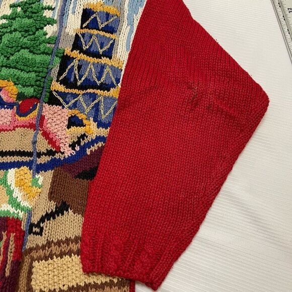 Tiara International VTG Toy Store Red Christmas Sweater Size Large - Picture 7 of 9